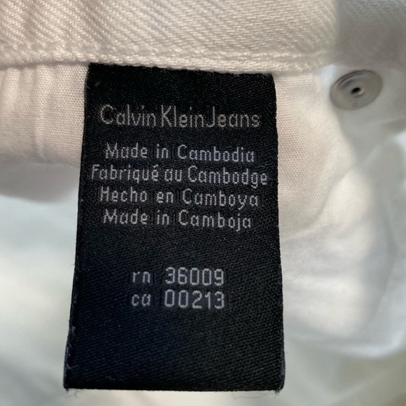Calvin Klein White Jean Short - Size 8 - NWOT - Picture 5 of 6
